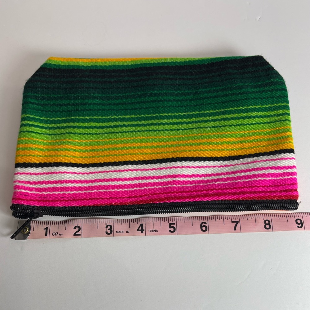 Serape zipper pouch coin purse cosmetic pouch - Picture 6 of 7